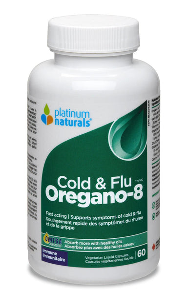 Platinum Naturals Oregano-8 Cold and Flu 60sg