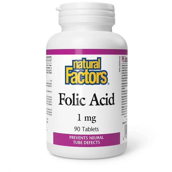 Natural Factors Folic Acid 1MG 90Tab