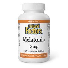 Natural Factors Melatonin 5mg 180 Sublingual Tablets