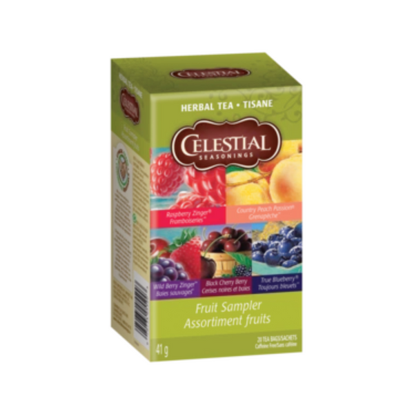 Celestial Seasonings Fruit Tea Sampler Herbal Tea 20 Bags