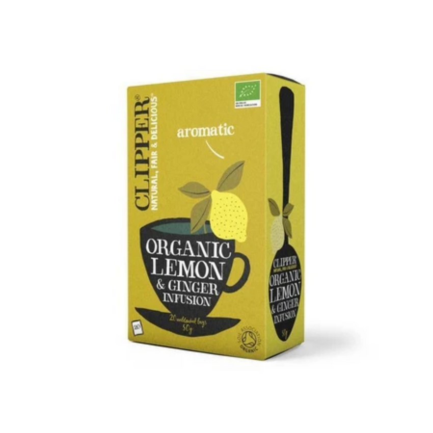 Clipper Organic Lemon & Ginger Tea 20 Bags