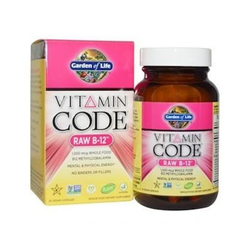Garden of Life Vitamin Code Raw B-12 30 Vegan Capsules
