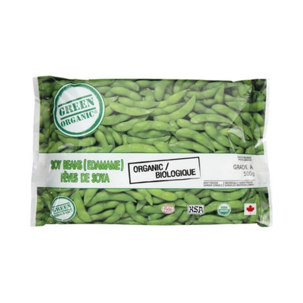 Green Organic Frozen Shelled Soybeans Edamame 500G