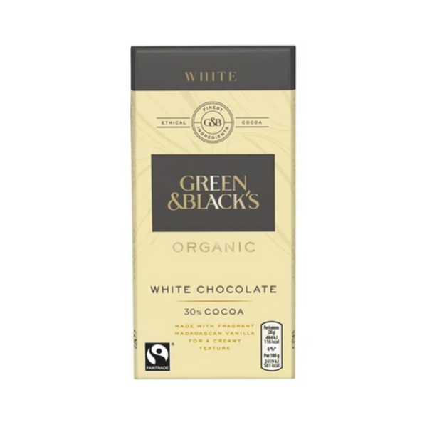 Green & Black's Organic White Chocolate 90G