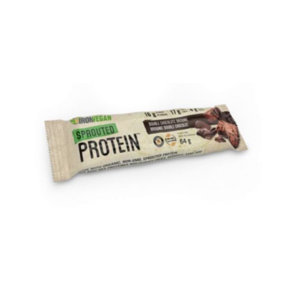 Iron Vegan Sprouted Protein Bar Double Chocolate Brownie 62G