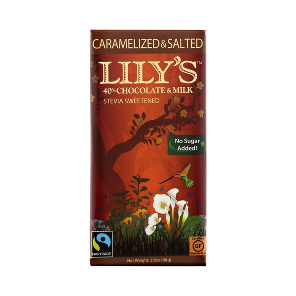 Lily's Chocolate Caramelized and Salted Milk Chocolate 80G