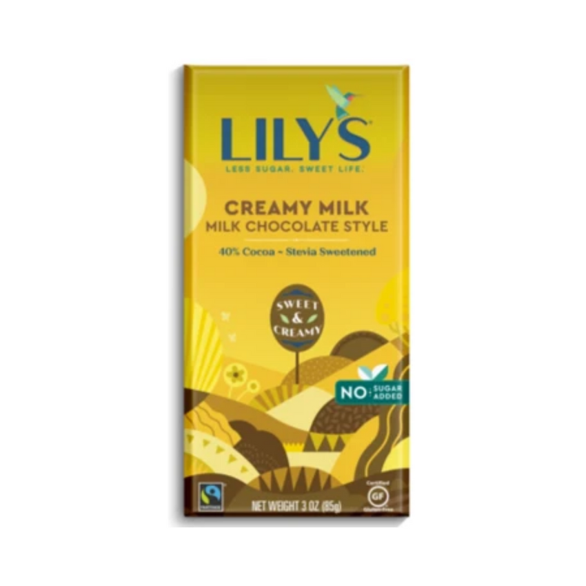 Lily's Sweets Creamy Milk Style Chocolate Bar 85G