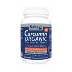 Naka Organic Curcumin and BioPerin 90 Capsules