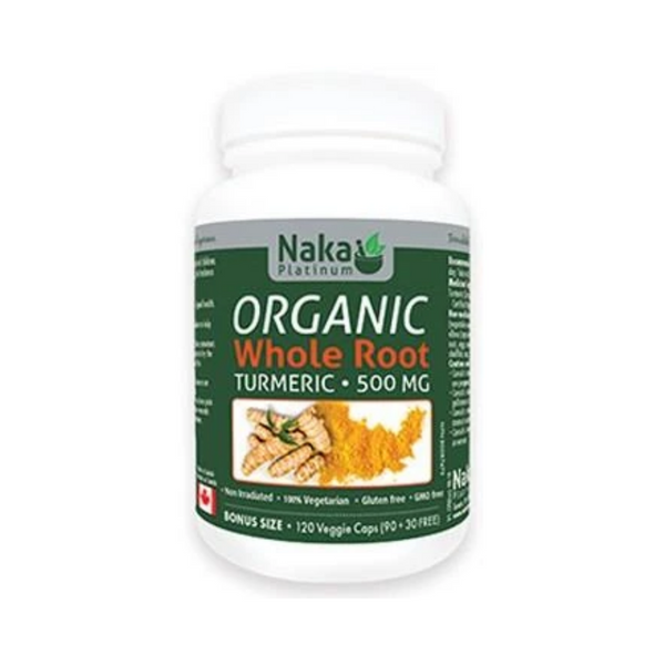 Naka Organic Whole Root Turmeric 500mg