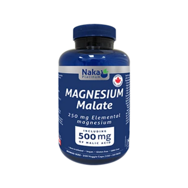 Naka Platinum Magnesium Malate 200Vcaps
