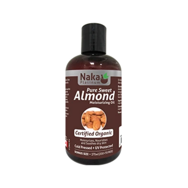 Naka Platinum Organic Pure Sweet Almond Moisturizing Oil 270ml