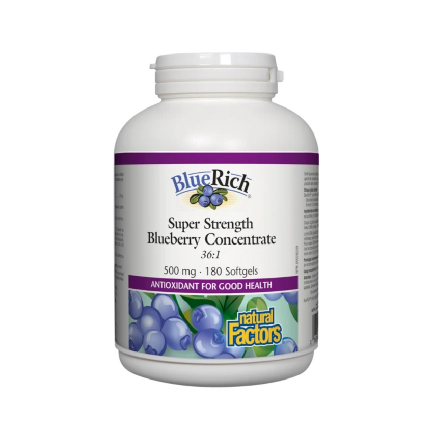 Natural Factors Blueberry Concentrate 180 softgels