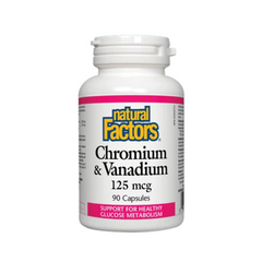 Natural Factors Chromium Vanadium 90 Caps