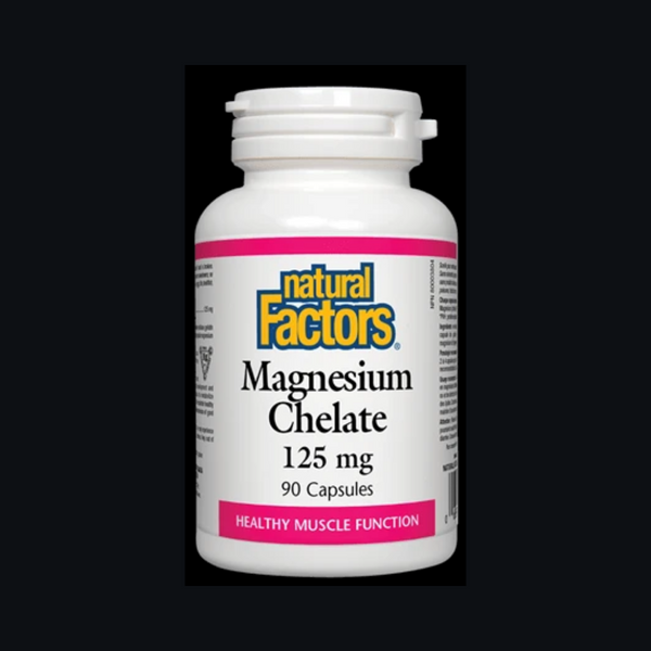 Natural Factors Magnesium Chelate 125 Mg