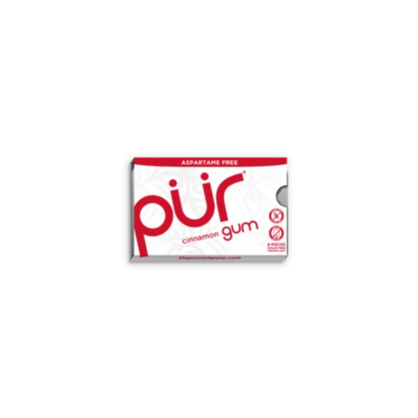 PUR Cinnamon Gum (Aspartame Free) 9 Pieces