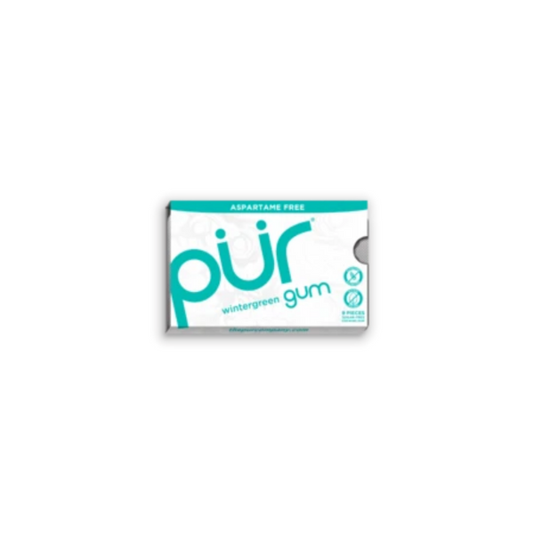 PUR Wintergreen Gum (Aspartame Free) 9 Pieces