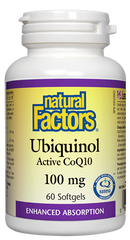 NATURAL FACTORS UBIQUINOL 100MG 60SG