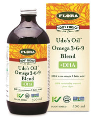 Flora Udo's Oil Omega 3+6+9 Blend + DHA 500ml