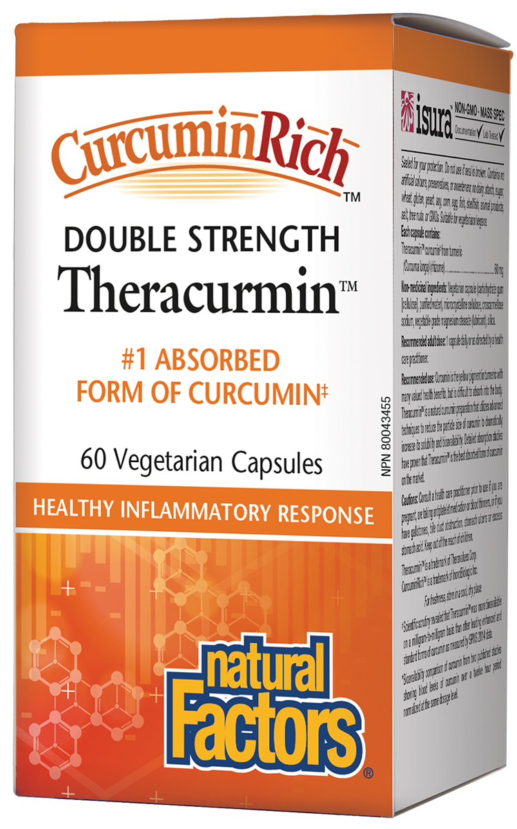 Natural Factors Double Strength Theracurmin 60 Caps