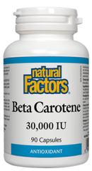 Natural Factors Beta Carotene 30,000 90Cap