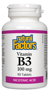 Natural Factors Vitamin B3 100 Mg 90 Tablets