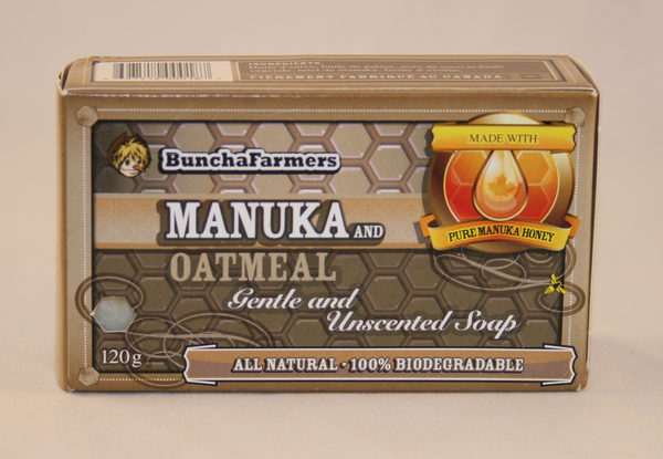 Buncha Farmers Manuka and Oatmeal Soap Bar