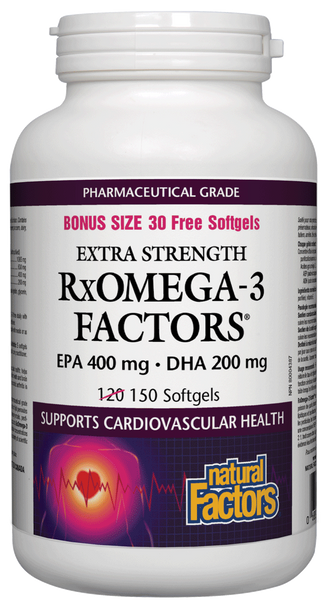 Natural Factors RxOmega-3 EPA 400Mg DHA 500Mg 150SG