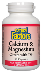 Natural Factors Cal-Mag-D 90Cap