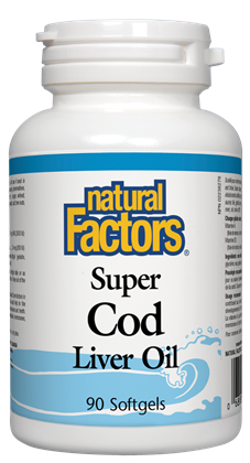 NATURAL FACTORS SUPER COD LIVER OIL 90SG