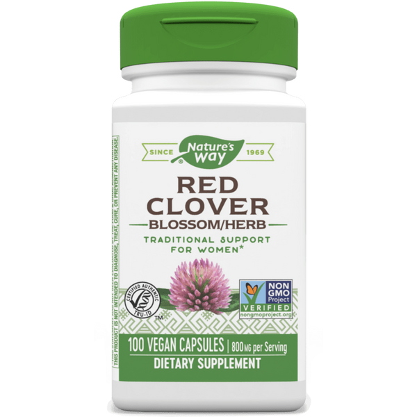 Nature’s Way Red Clover Blossoms 400 Mg 100 Capsules