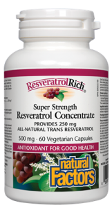 Natural Factors Resveratrol Concentrate 60Caps