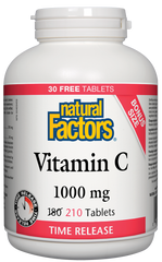 NATURAL FACTORS TIME RELEASE C 210 TABS