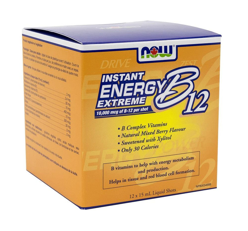 NOW Instant Energy B12 12 Liquid Shots