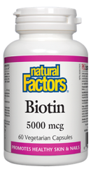 Natural Factors Biotin 5000MCG 60 VCaps
