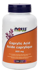 NOW Caprylic Acid 600MG 100Softgels