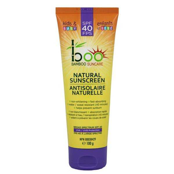 Boo Bamboo SPF 40 Kids & Baby Natural Sunscreen 100g