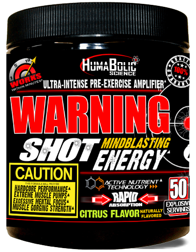 HumaBolic Warning Shot Pre-Workout Citrus 300mg