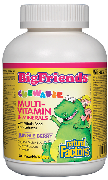 NATURAL FACTORS Chewable Multivitamin & Minerals (Jungle Berry)