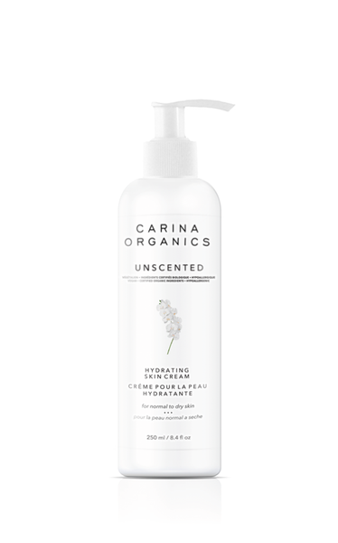 Carina Organics Daily Moisturizing & Hydrating Skin Cream Unscented 250ml