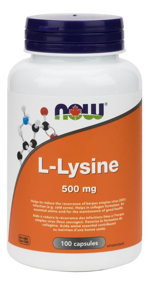 NOW L-Lysine 500mg 100caps