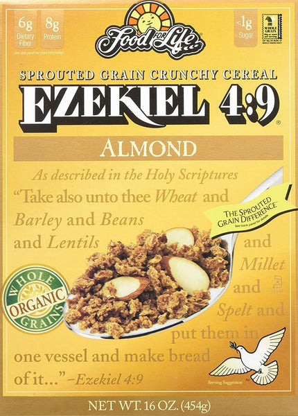 Food For Life Ezekiel 4:9 Almond Sprouted Whole Grain Cereal 454G