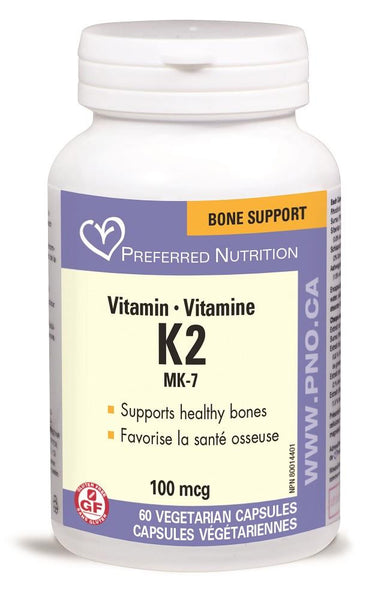 PREFERRED NATURALS Vitamin K2 100mcg 60Vcaps*
