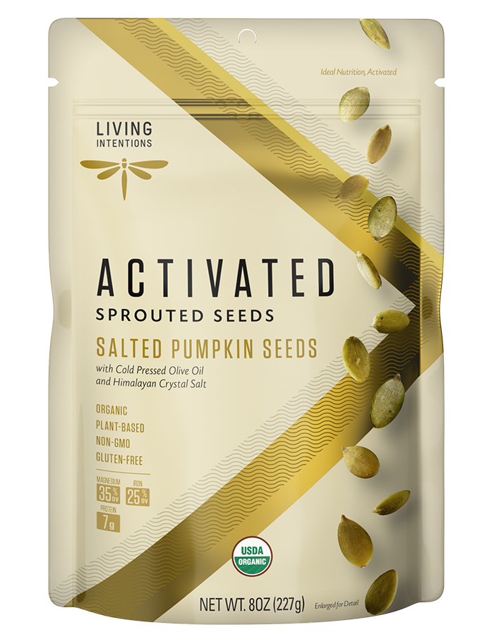 Living Intentions Activated Superfood Salted Pumpkin Seeds 227G