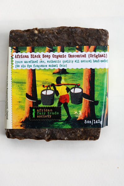 African Organic Black Soap - Unscented
