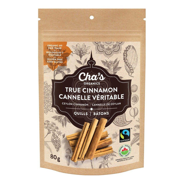 Cha's Organics Cinnamon Quills 80G