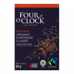 Four O'Clock Rooïbos herbal tea Organic-Fairtrade 16 Tea Bags