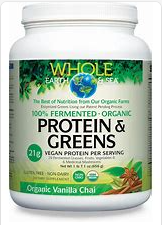 Natural Factors Protein and Greens Organic Vanilla Chai