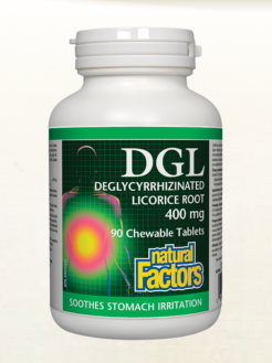 Natural Factor DGL 400MG CHEWABLE 180