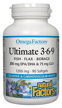 Natural Factors Ultimate 3•6•9 1200 Mg