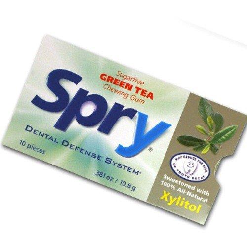 Spry Green Tea Gum 10 Count